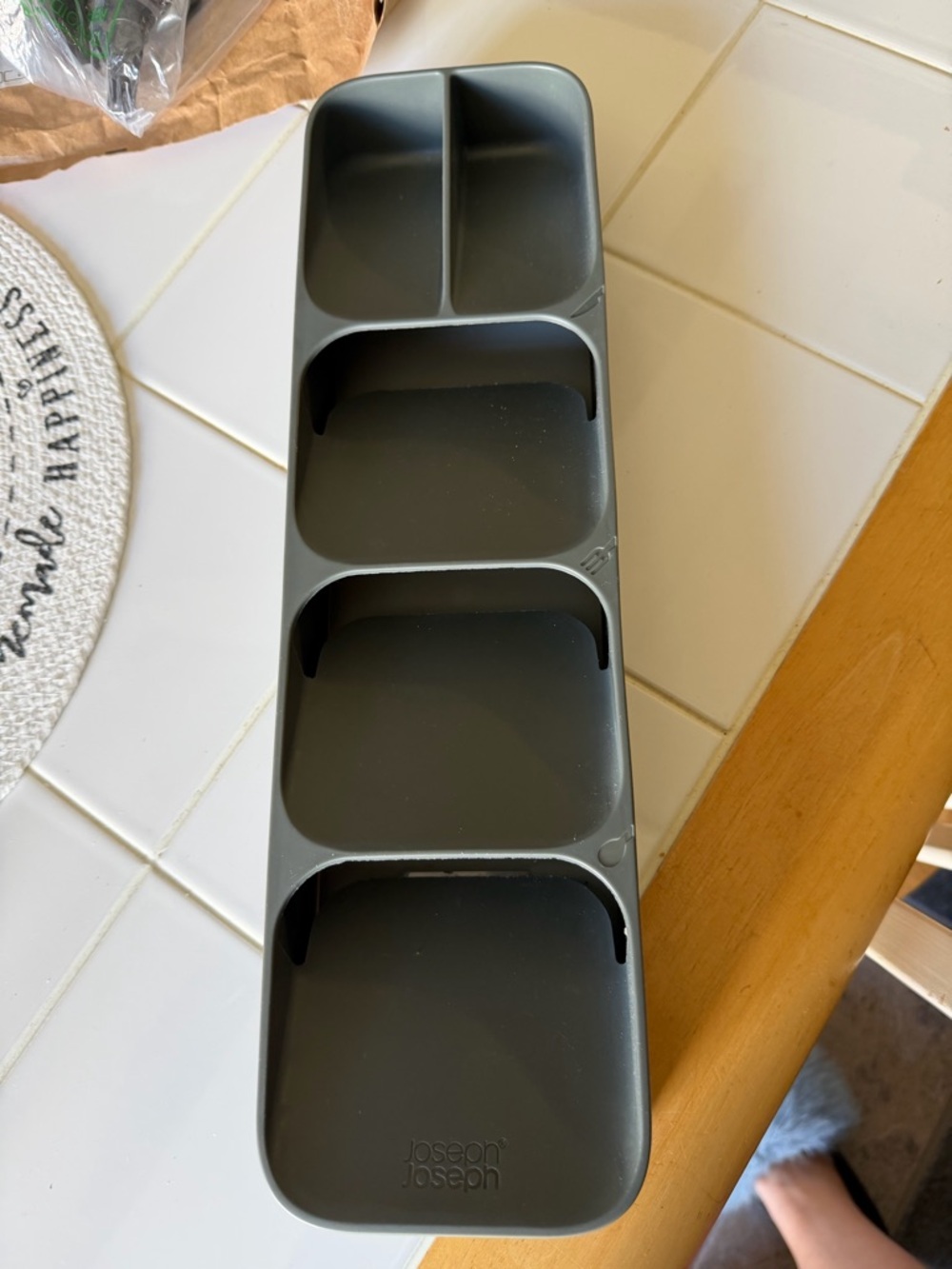 Joseph Joseph Gray Silicone Kitchen Utensil Tray